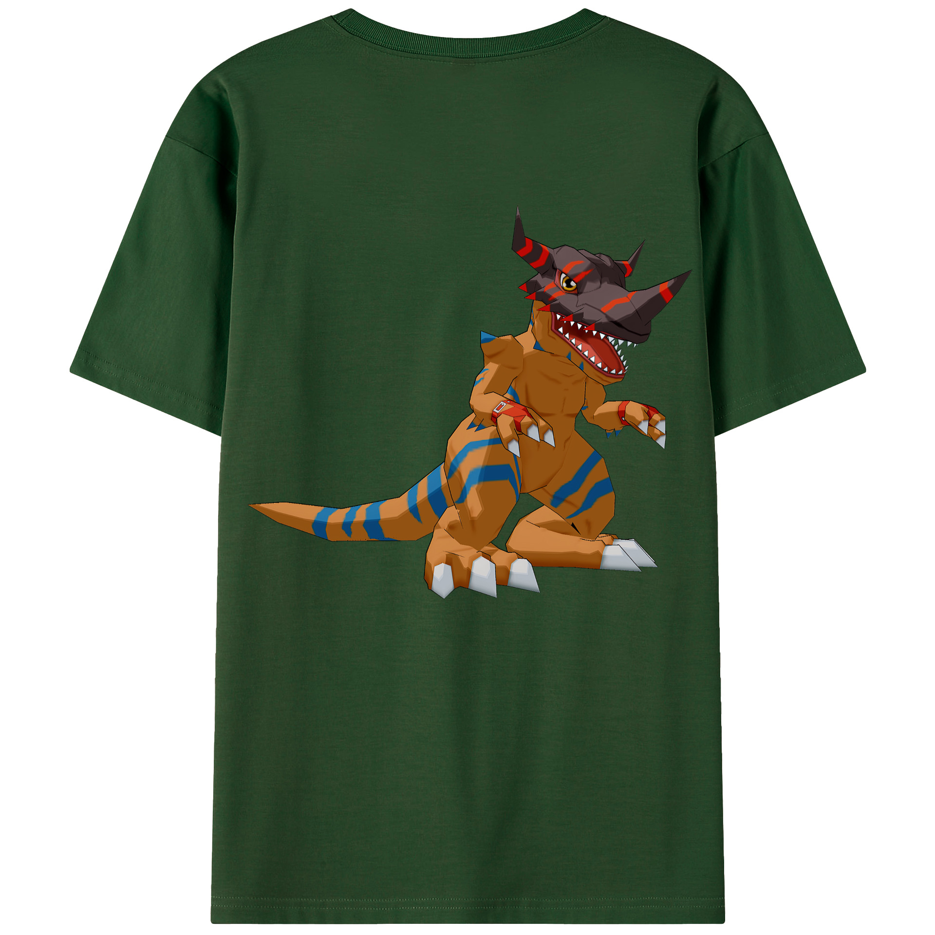 （画像用） Digimon デジタルモンスター/デジモン 綿100％半袖Tシャツ（背面プリント）